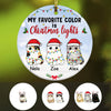 Personalized Favorite Color Cat Christmas  Ornament OB224 30O57 1