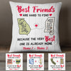 Personalized Best Friends Long Distance  Pillow SB2433 30O47 (Insert Included) 1