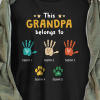 Personalized This Grandpa Belongs To T Shirt MY142 30O58 thumb 1