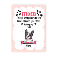 Personalized Dog Mom Mother's Day Card MR113 26O28 thumb 1