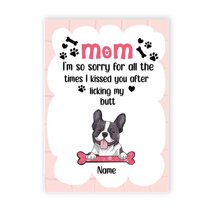 Personalized Dog Mom Mother's Day Card MR113 26O28 1