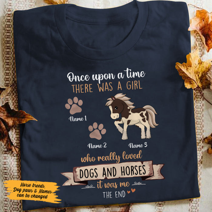 Personalized Horse And Dog T Shirt DB81 30O58 1