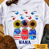 Personalized Mom Grandma Sunflower T Shirt MY212 30O47 thumb 1