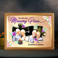 Personalized Couple Gift My Missing Piece Picture Frame Light Box 31412 thumb 1