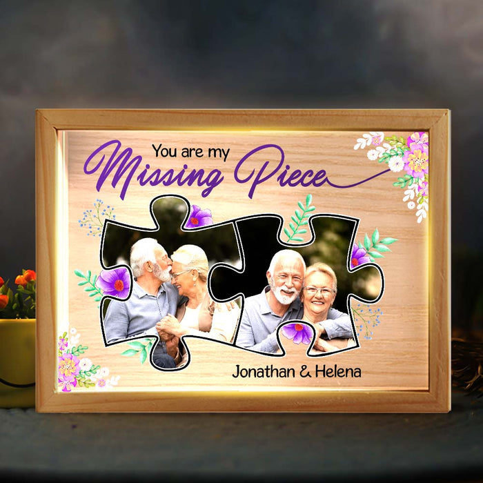 Personalized Couple Gift My Missing Piece Picture Frame Light Box 31412 1