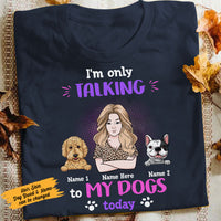 Personalized Dog Mom Grandma T Shirt JN181 95O58 thumb 1