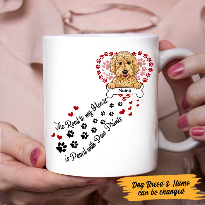 Personalized Dog Road To My Heart Mug JR231 95O47 1