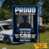 Personalized Proud Police Son House Flag JL93 67O34 1