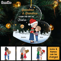 Personalized Christmas Gift Grandson And Grandma Bond Can't Be Broken Ornament 30577 thumb 1