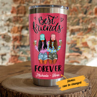 Personalized You Mean The World To Me BWA Friends Steel Tumbler AG43 28O57 thumb 1