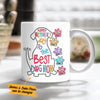 Personalized The Best Dog Mom Grandma Mug MR101 65O36 1
