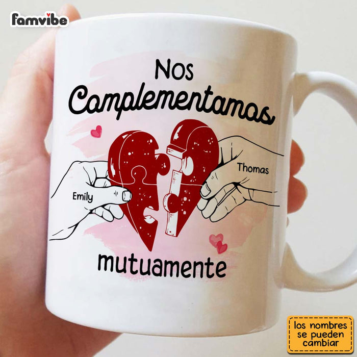 Personalized Couple Gift Spanish Nos Complementamos Mutuamente Mug 31022 1