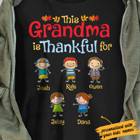 Personalized Grandma Thankful Fall Halloween T Shirt AG202 81O34 thumb 1