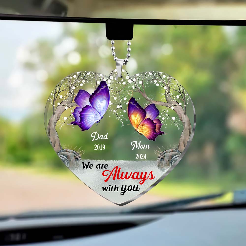 Personalized Memorial Gift I Am Always With You Transparent Acrylic Car Ornament 31670 Primary Mockup
