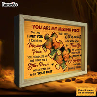 Personalized Couple Gift  My Missing Piece Picture Frame Light Box 31386 thumb 1