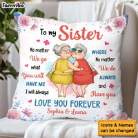 Personalized Gift For Friends Sisters Love You Forever Pillow 31106 thumb 1