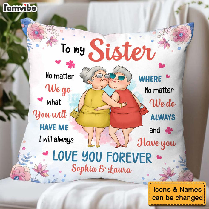 Personalized Gift For Friends Sisters Love You Forever Pillow 31106 1