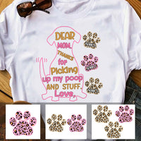 Personalized Dog Mom Thanks For T Shirt MR252 30O60 thumb 1