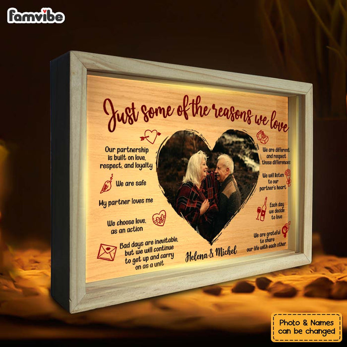 Personalized Couple Gift  Love Inspirational Affirmation Picture Frame Light Box 31370 1