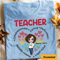 Personalized Teacher Compassionate Caring  T Shirt JL61 95O47 thumb 1