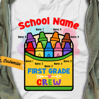Personalized Teacher Crayon Box T Shirt JN281 30O36 thumb 1