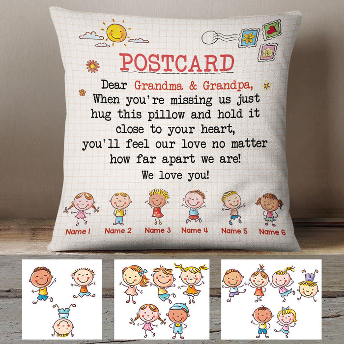 Personalized Postcard Letter To Grandma Pillow JR271 65O60 1