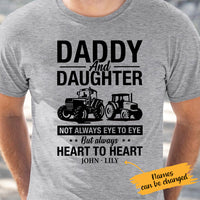 Personalized Tractor Farmer Daddy and Daughter T Shirt JL283 27O65 thumb 1