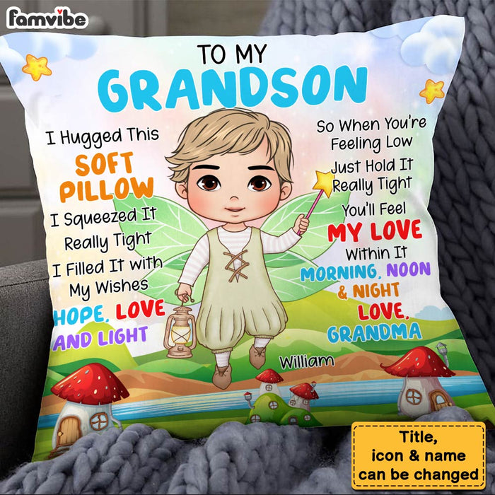 Personalized Gift For Granddaughter Little Fairy Princess Pillow 31029 1