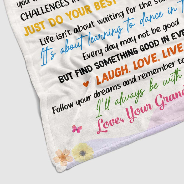 Personalized Love Gift For Granddaughter To My Granddaughter Blanket 31471 1