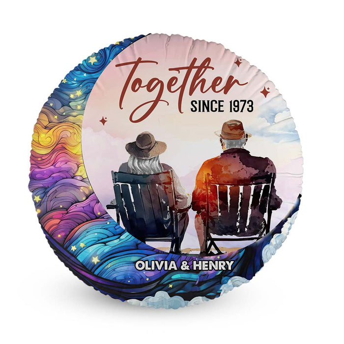Personalized Gift for Couple Anniversary Together Shaped Pillow 30626 1