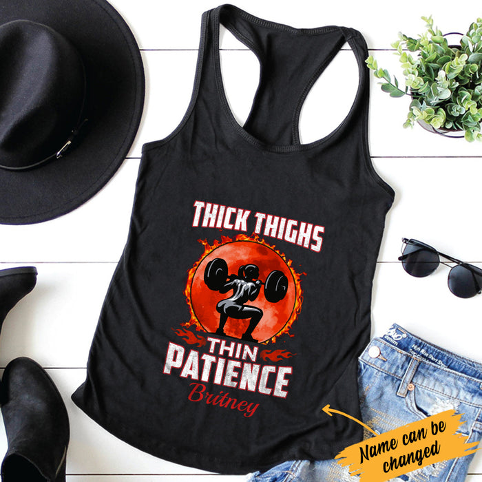 Personalized Gym Thick Thigh Racerback Tank JL75 95O34 1