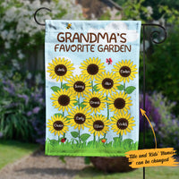 Personalized Grandma Sunflower Gardening Garden Flag JL610 85O58 thumb 1