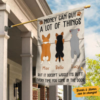 Personalized Dog Wiggle Butt Garden Flag JL71 81O34 thumb 1