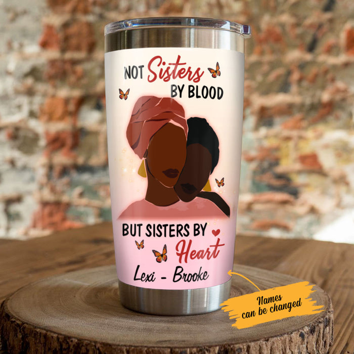 Personalized BWA Friends Sisters By Heart Steel Tumbler AG41 26O58 1
