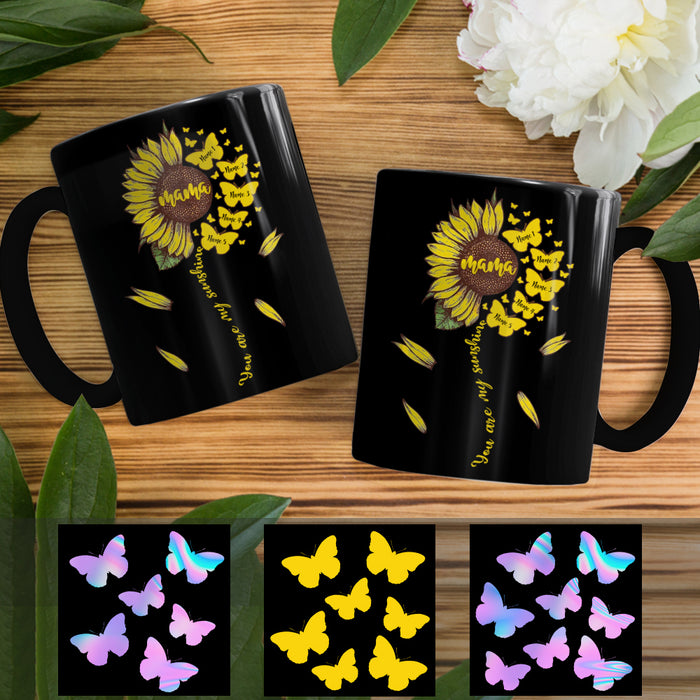 Personalized Mom Grandma Sunflower Mug AP21 95O36 1