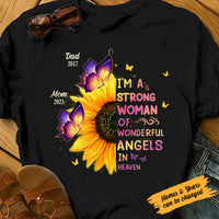 Personalized Memorial Mom Dad In Heaven T Shirt MY111 95O58 thumb 1