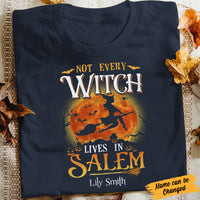 Personalized Halloween Not Every Witch Lives In Salem T Shirt JL151 65O34 thumb 1