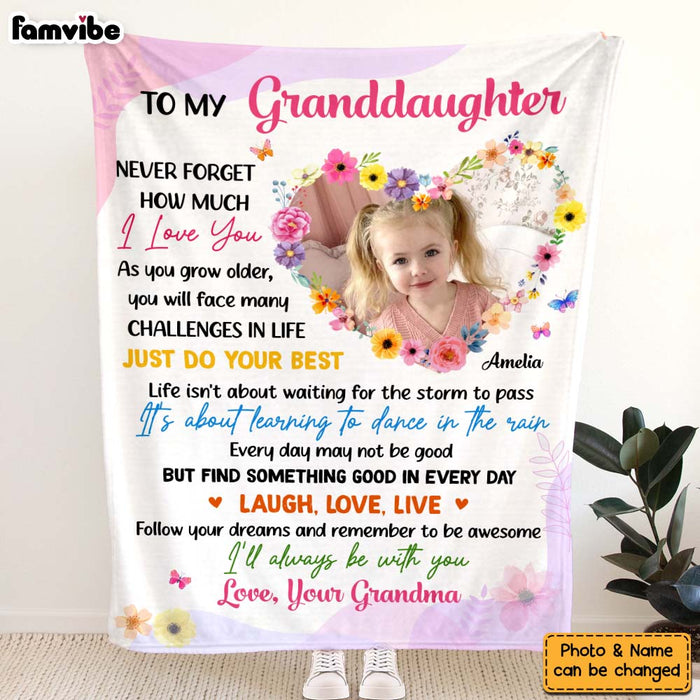 Personalized Love Gift For Granddaughter To My Granddaughter Blanket 31471 1