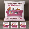 Personalized Dog And Wine Custom Pillow SB252 67O58 (Insert Included) 1