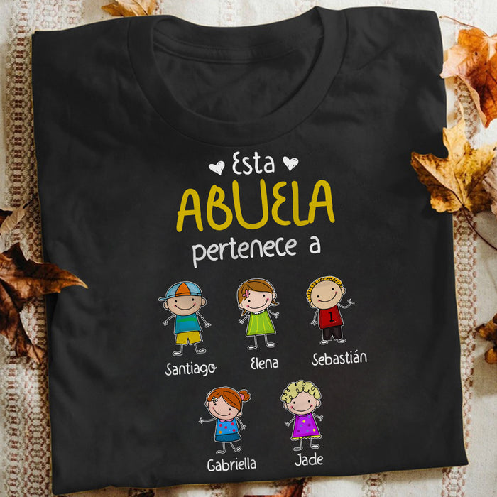 Personalized Abuela Spanish Grandma Belongs T Shirt AP261 81O34 1