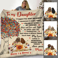 Personalized Daughter Tree Blanket JR252 30O60 thumb 1
