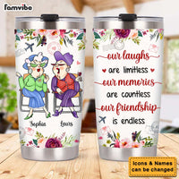 Personalized Gift For Friends Sister Our Friendship Is Endless Steel Tumbler 31257 thumb 1