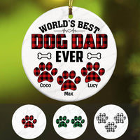 Personalized World Best Dog Dad Ever  Ornament OB201 67O53 thumb 1