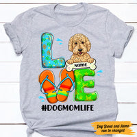 Personalized Dog Mom Beach T Shirt JN72 30O47 thumb 1