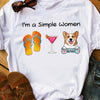 Personalized Dog Mom Simple Woman T Shirt JN231 95O58 1