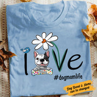 Personalized Dog Mom Life T Shirt JR254 67O58 thumb 1