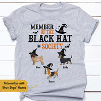 Personalized Halloween Dog The Black Hat Social T Shirt JL243 67O58 thumb 1