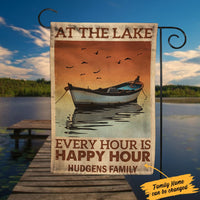 Personalized Lake Better Life Garden Flag JN261 95O34 thumb 1