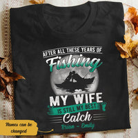 Personalized Husband Wife Fishing T Shirt JN214 85O58 thumb 1