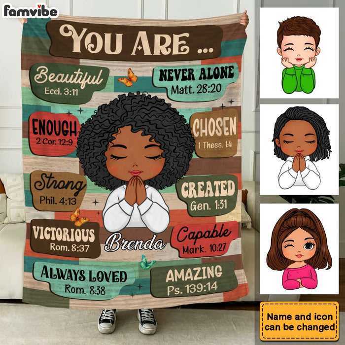 Personalized Gift For Daughter You Are Bible Verses Blanket 31458 1